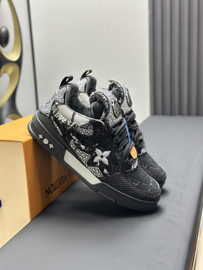 1:1 quality version 28338547 L  Skate Trainer Black shoes
