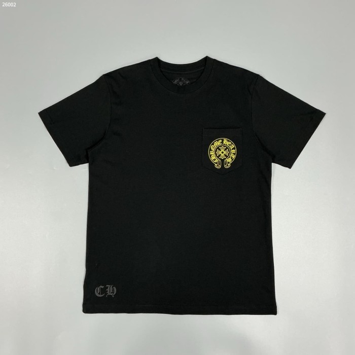 1:1 quality version Horseshoe Cross Logo Print Pocket T-Shirt 2 colors 29093601