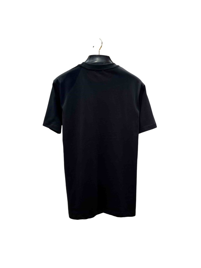 1:1 quality version  Plaid pocket crew neck T-shirt 2 colors 28967957