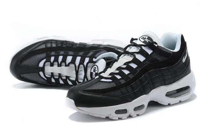 [plus-size shoes]Air Max 95 Black Retro Breathable Mesh Streetwear Running Shoes 29065874