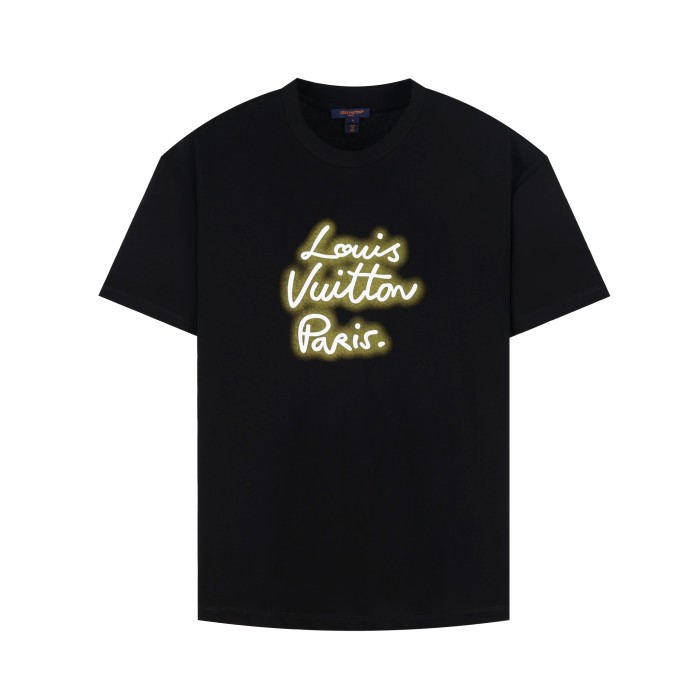 1:1 quality version 28321443 Neon sign printed tee 2 colors