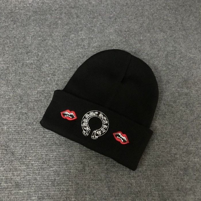 Horseshoe Loop Embroidered Knit beanie 8 colors