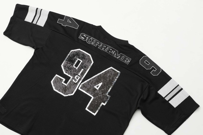 1:1 quality version Sequin Appliqué Short Sleeve Casual Soccer Jersey Tee 3 colors 29045982
