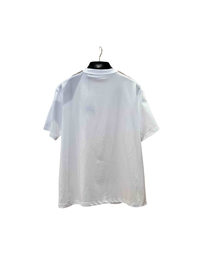 1:1 quality version Plaid webbing war horse flat embroidery T-shirt 2 colors 28967931