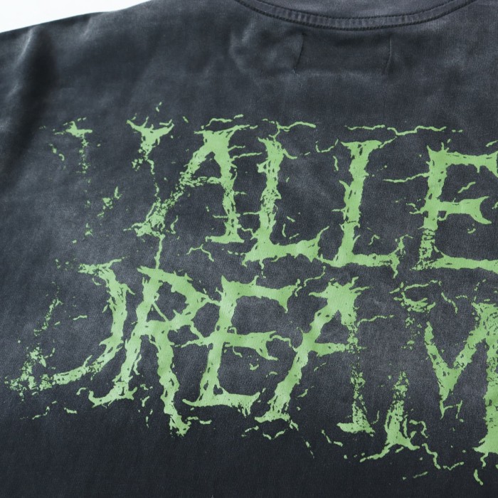Vintage Washed Grim Reaper Print Loose Fit Streetwear T-Shirt 28978080