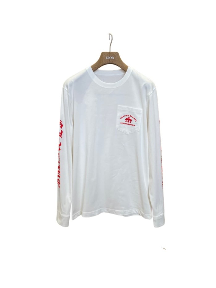 1:1 quality version Cotton Sanskrit Sleeve Detail Crew Neck Long Sleeve T-Shirt 28938200