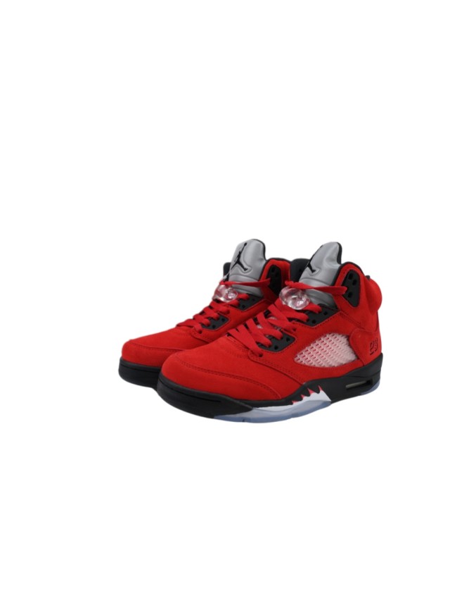 [plus-size shoes] 1:1 quality version Jordan 5  Raging Bull  Red Suede Basketball Shoes 29035220