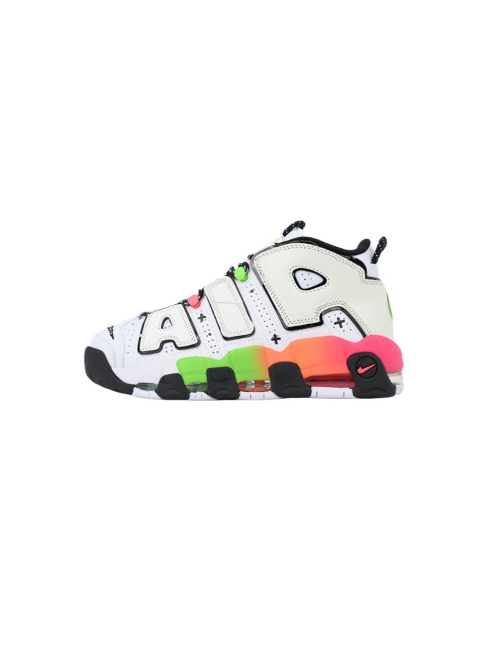 Mid-top Unisex White Rainbow Pippen Basketball Sneakers 29030160