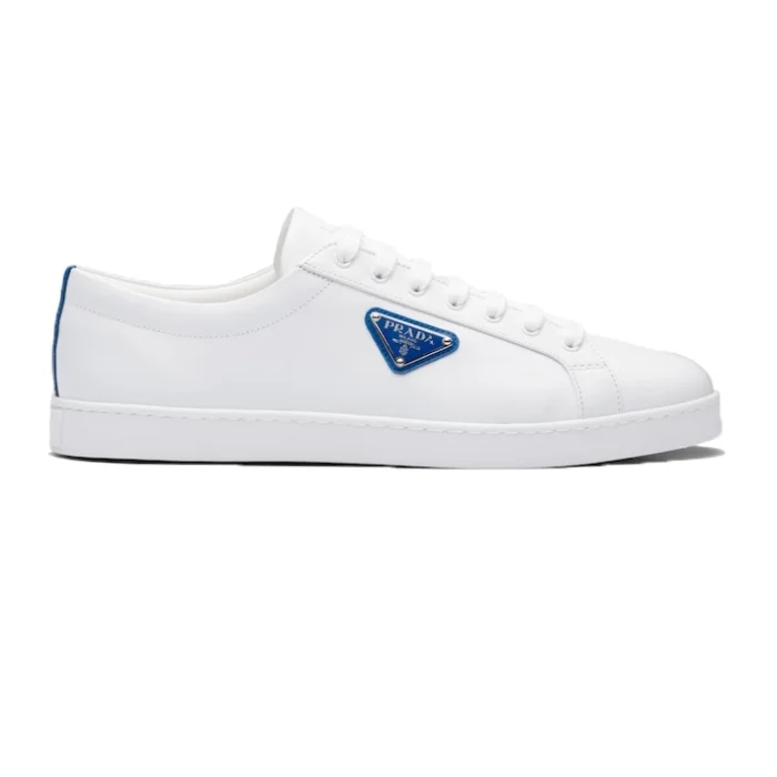 PR@DA@ BRUSHED LEATHER SNEAKERS   PRD044
