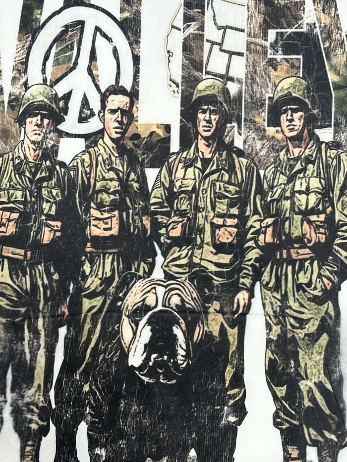 Vale Forever Soldiers and police dogs Printed Hoodie