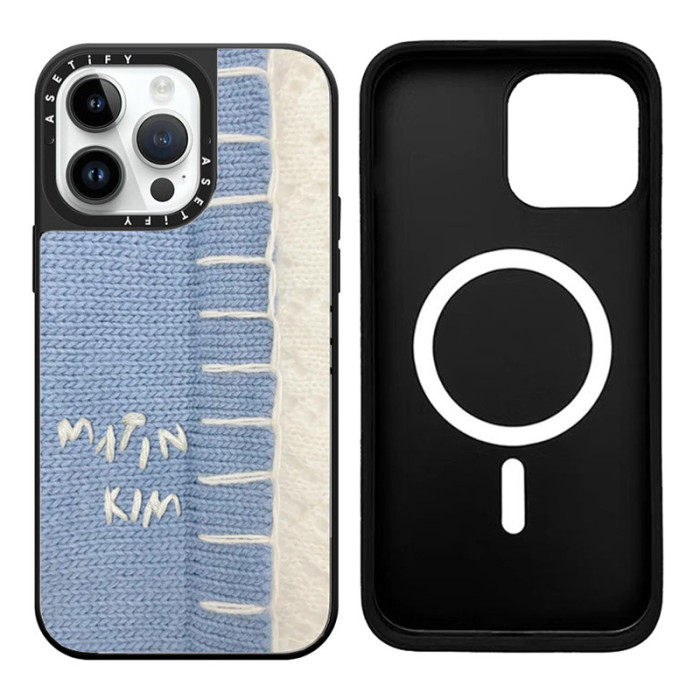 Denim-Patterned Mirror MagSafe iPhone Case 20 colors 28750063