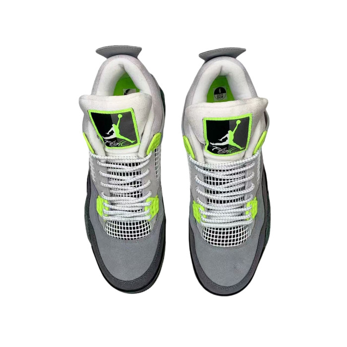 [plus-size shoes] 1:1 quality version @j4 retro se‘95 neon Lightweight Woven Grey-Green Basketball Shoes 28770655