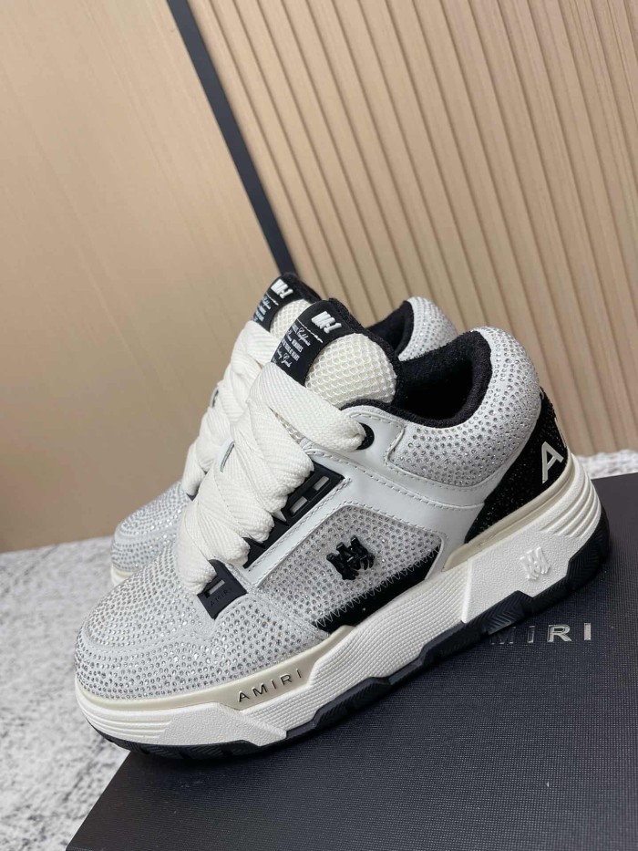 1:1 quality version Colorblocking full rhinestone low top thick bottom sneakers 8 colors 27632830