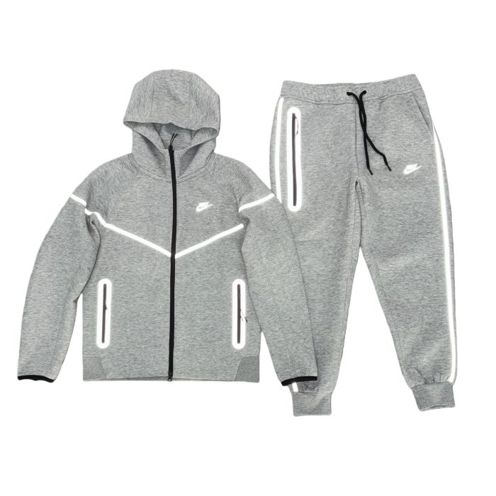 FZ0754 Reflective Strip Series Hoodie & Pants Set 6 colors 28642123