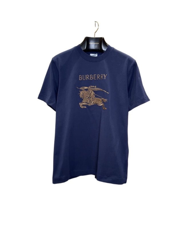 1:1 quality version letter war horse embroidered crew neck T-shirt 2 colors 28965137