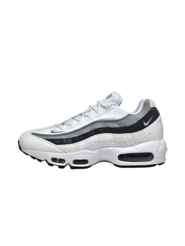 [plus-size shoes]Air Max 95 White Grey Black Gradient Air Cushion Running Shoes 29044769