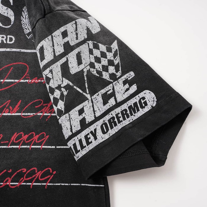 Racing Membership Card Print Washed Tee 29047379