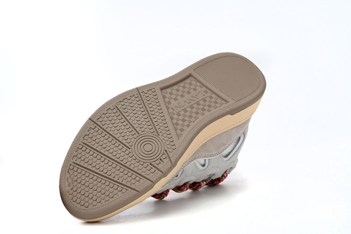 L  Leather Curb White Black Gum