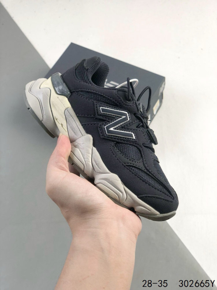 9060 Suede & Mesh Suede Elastic Lace Dad Sneakers for Kids 9 colors 29011762