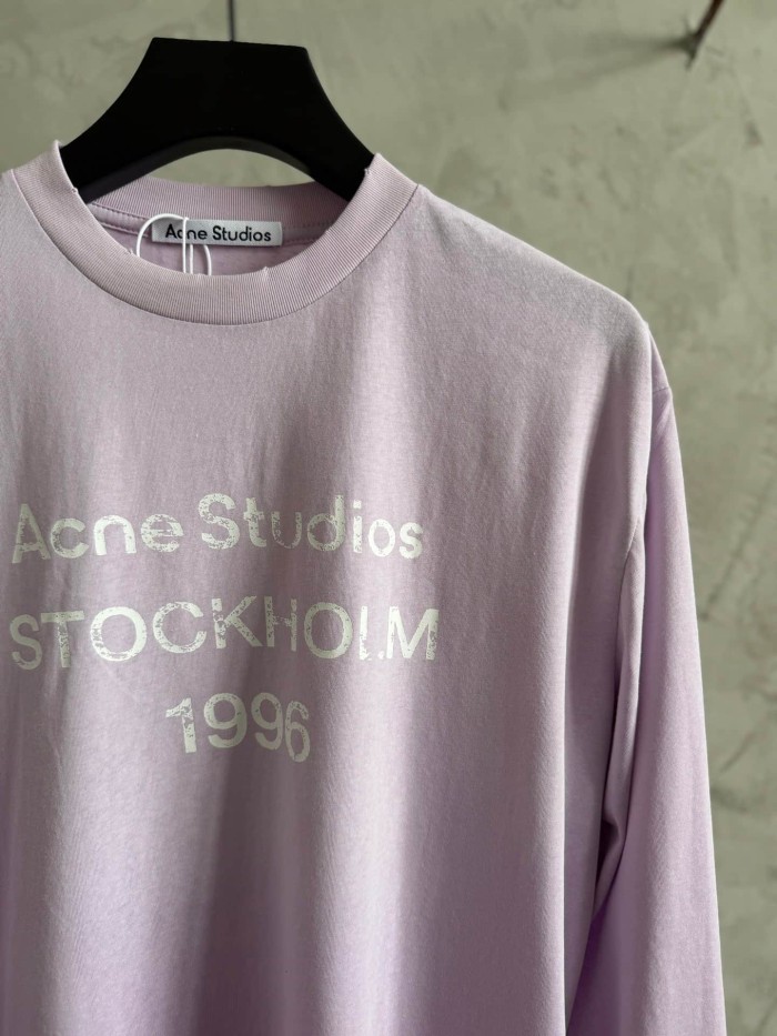 1:1 quality version Stockholm 1996 Print Washed Long Sleeve T-shirt 5 colors 29069248