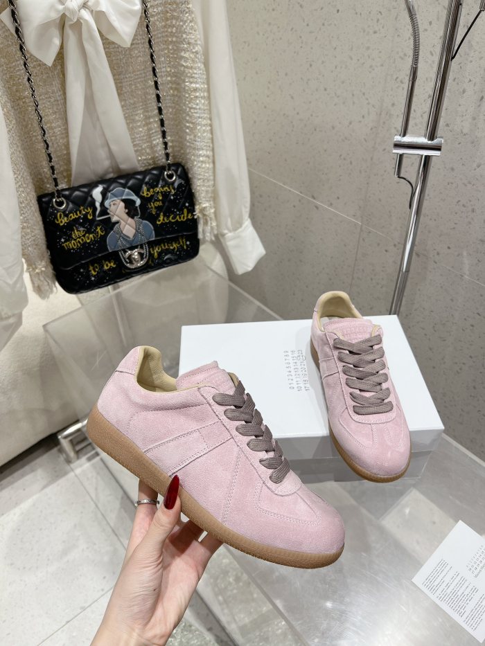 1:1 quality version M@ison 28294758 Leather Patchwork Derby Shoes 39 colors