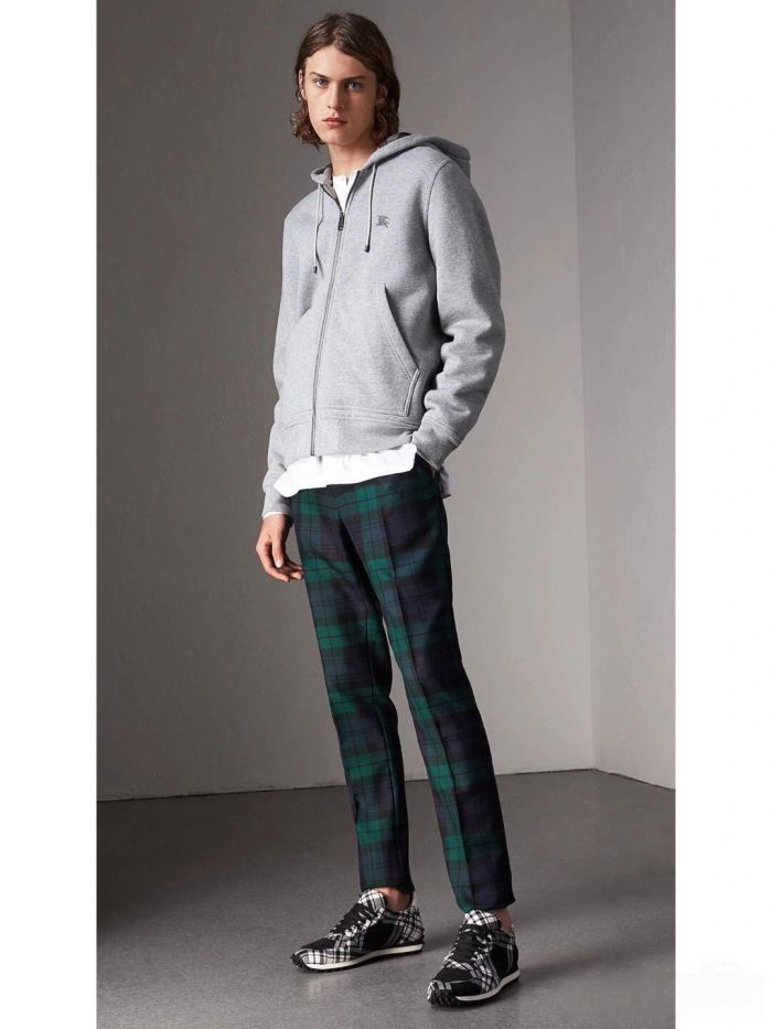1:1 quality version Plaid Cut Piece Battle Horse Embroidery Hoodie 3 colors 28685230