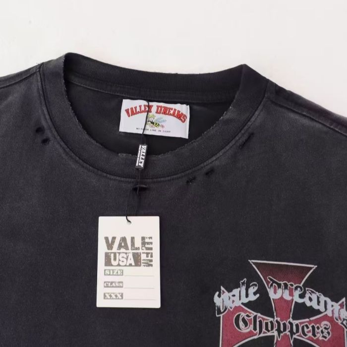 Vintage  Choppers  Cross Distressed Wash Oversized T-Shirt 29027430