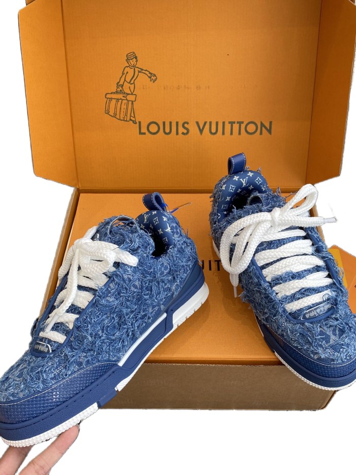[buy more save more]1:1 quality version Denim Fringe Sneakers