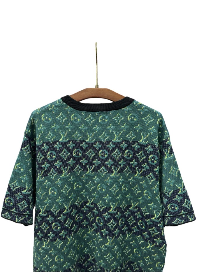 1:1 quality version Allover Jacquard Logo Crew Neck Print Tee 28816188