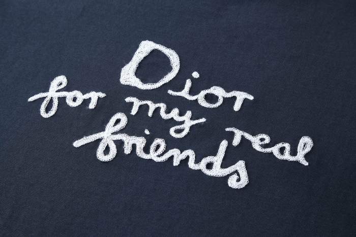 1:1 quality version 27922062 Embroidered Monogram Washed and Worn Tee 2 colors