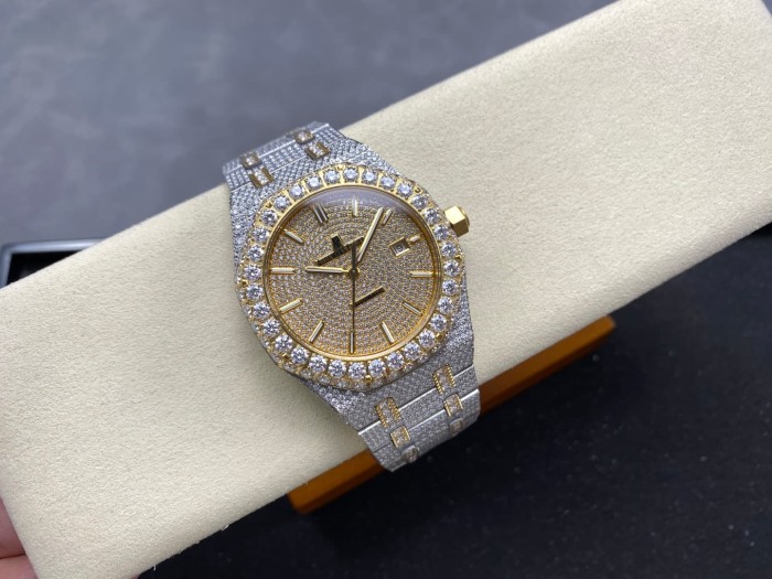 1:1 quality version Full Moissanite 15400 Mechanical Watch 21 colors【Dial diameter：41mm 】28773708