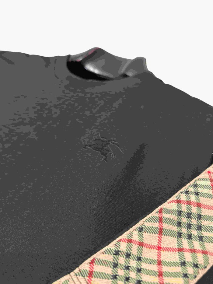 1:1 quality version Plaid webbing war horse flat embroidery T-shirt 2 colors 28967931
