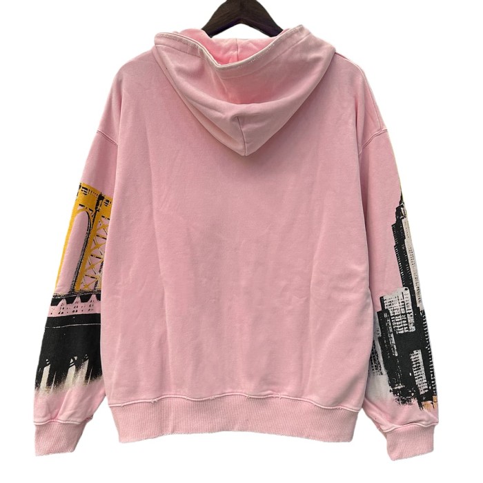 Statue of Liberty Print Washed Version Hoodie 28709898