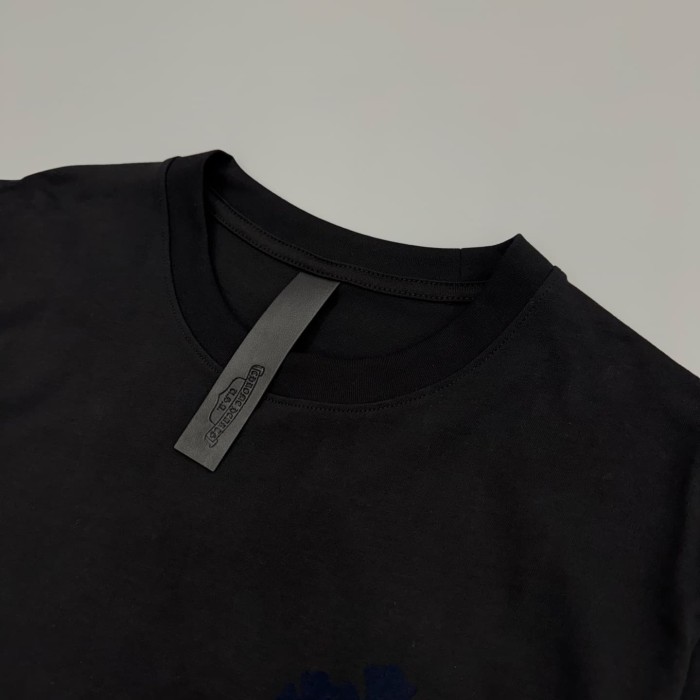 1:1 quality version Tokyo Paris Limited Embroidery Cross Curved Sanskrit Flocked Cotton T-Shirt 2 colors 29093524