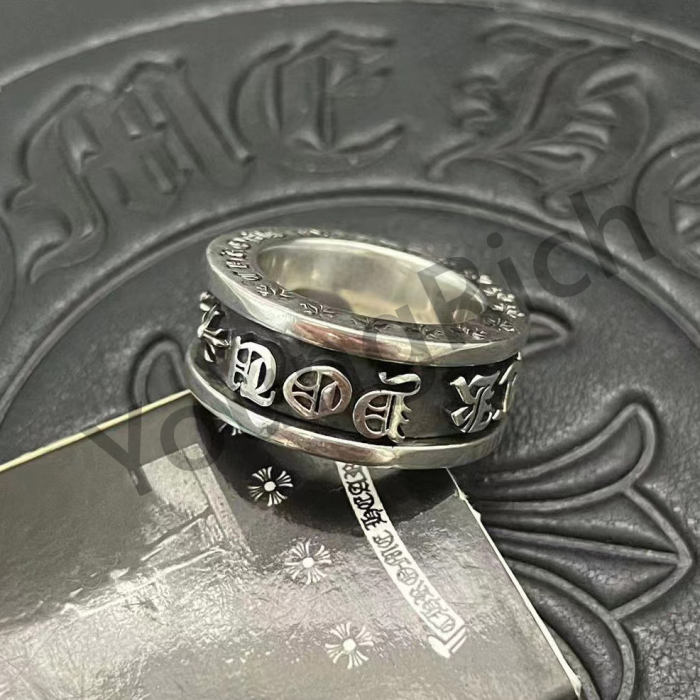 CH Vintage Cross Cross Flower Tomb Sword Hexagram Ring 26 colors