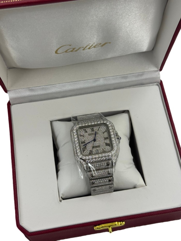 1:1 quality version Roman Numeral Dial Moissanite Mechanical Watch【Dial diameter：40mm】28773984