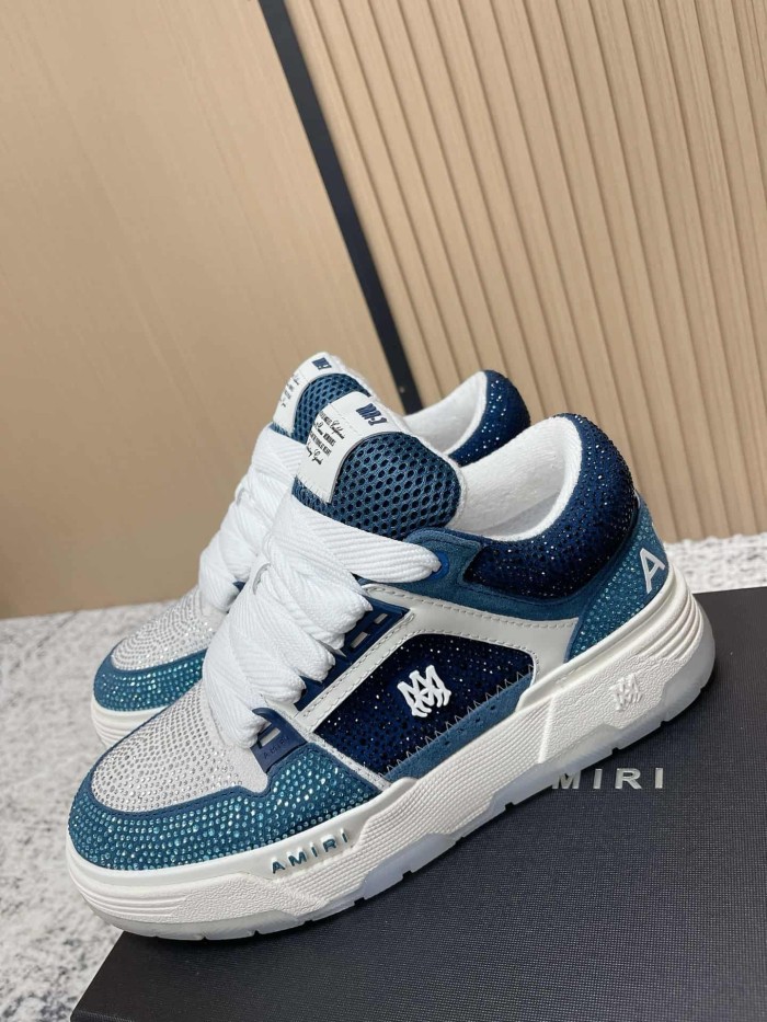 1:1 quality version Colorblocking full rhinestone low top thick bottom sneakers 8 colors 27632830