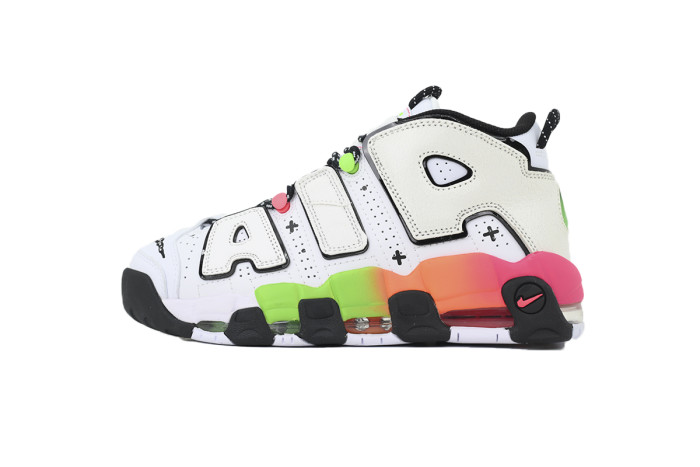 Mid-top Unisex White Rainbow Pippen Basketball Sneakers 29030160