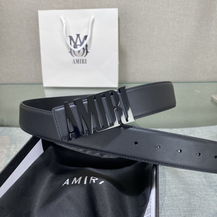 1:1 quality version Black Alphabet Buckle Belt 【Width 3.8 cm】28659977