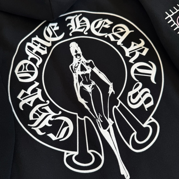 1:1 quality version Deadly Doll Collaboration Horseshoe Beauty Print Zipper Hoodie 28755496