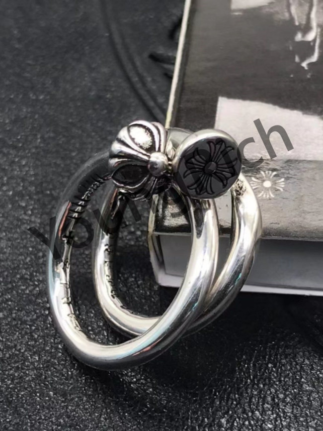 1:1 quality version Pure Silver Cross Convex Flat Nail Open End Ring