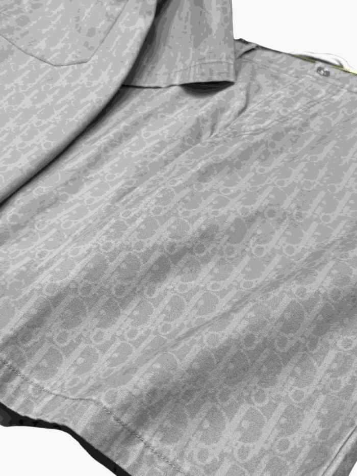 1:1 quality version All-Over Print Cotton Lapel shirt & shorts set 28961254