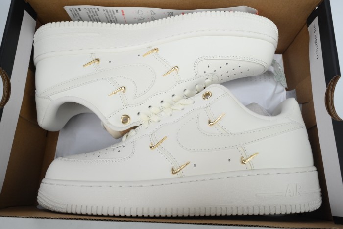 N  Air Force 1 '07 LX CN Sail Gold Mini Swooshes FV3654-111