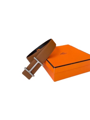 1:1 quality version Metal Thread Buckle Double-sided Belt【Width 3.8 cm】4 colors 28688398