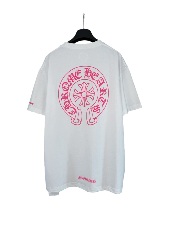 1:1 quality version Pink Ink Horseshoe Print Tee 2 colors 28816182