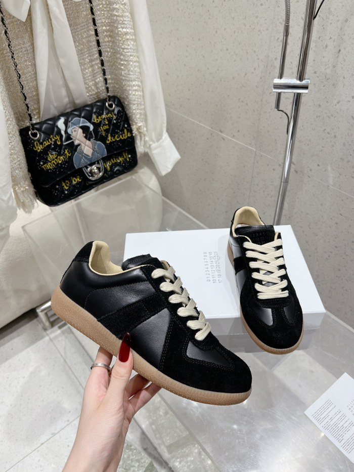 1:1 quality version M@ison 28294758 Leather Patchwork Derby Shoes 39 colors