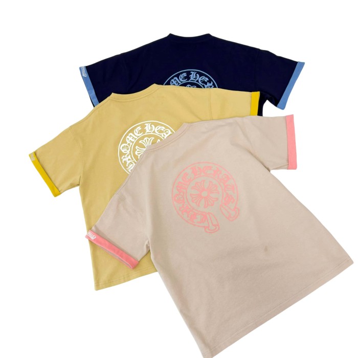 Cross Horseshoe Print Color Block Casual T-Shirt 3 colors for Kids 29008975
