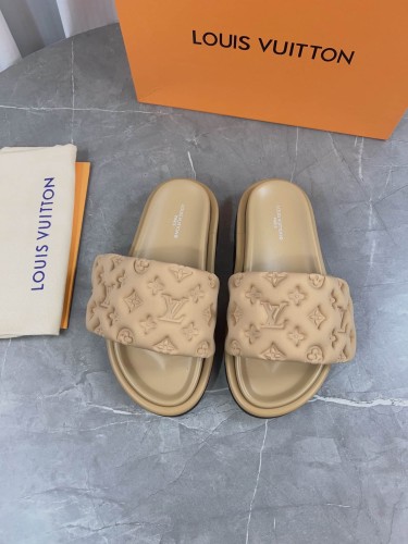 1:1 quality version 3D nylon embossed non-slip slippers 6 colors 22787278