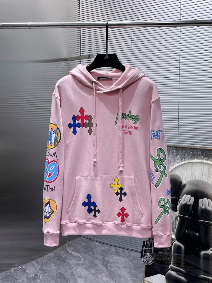 Hand Painted Graffiti Hooded Sweatshirt