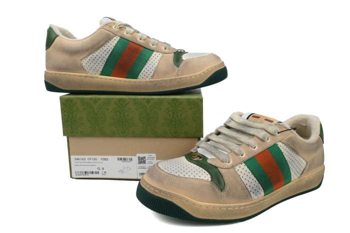 1:1 quality version Apricot Green Dirty Shoes Low Top Fashion Sneakers 4 colors 28972478